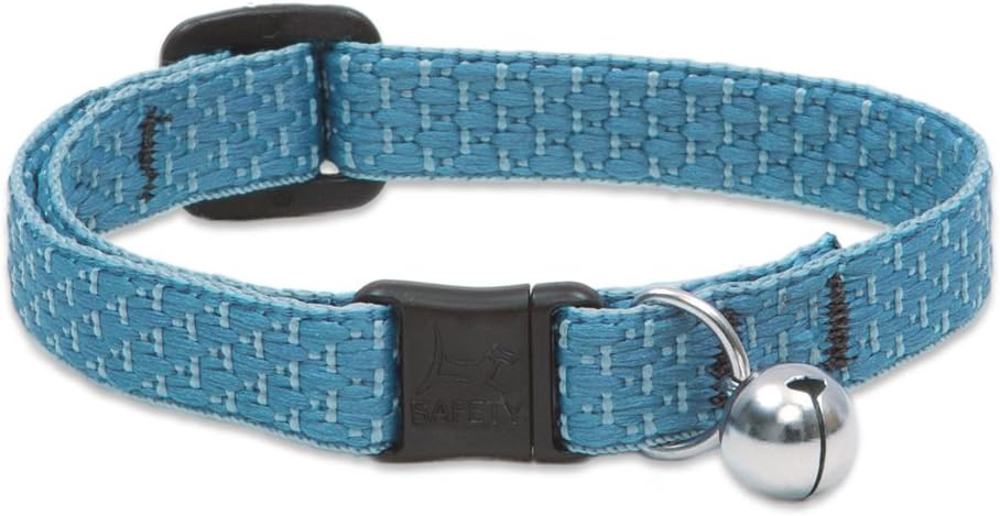 LupinePet Eco 1/2" Lilac Cat Safety Collar with Bell , 8-12"