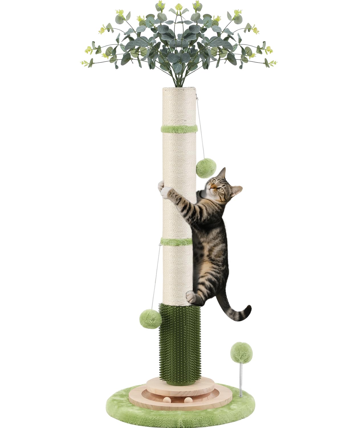 45'' Tall Cat Scratching Post Tree,Heavy Duty Scratcher for Indoor