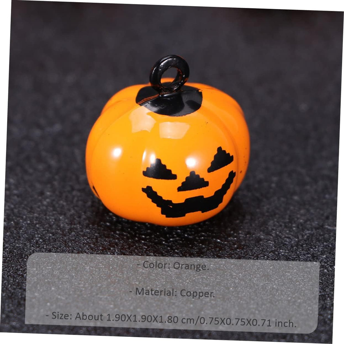 ORFOFE Pumpkin Collar Bells for Pets 5 Pieces Small Copper Halloween Pendant Jingle Charm for Dog Collars Accessories
