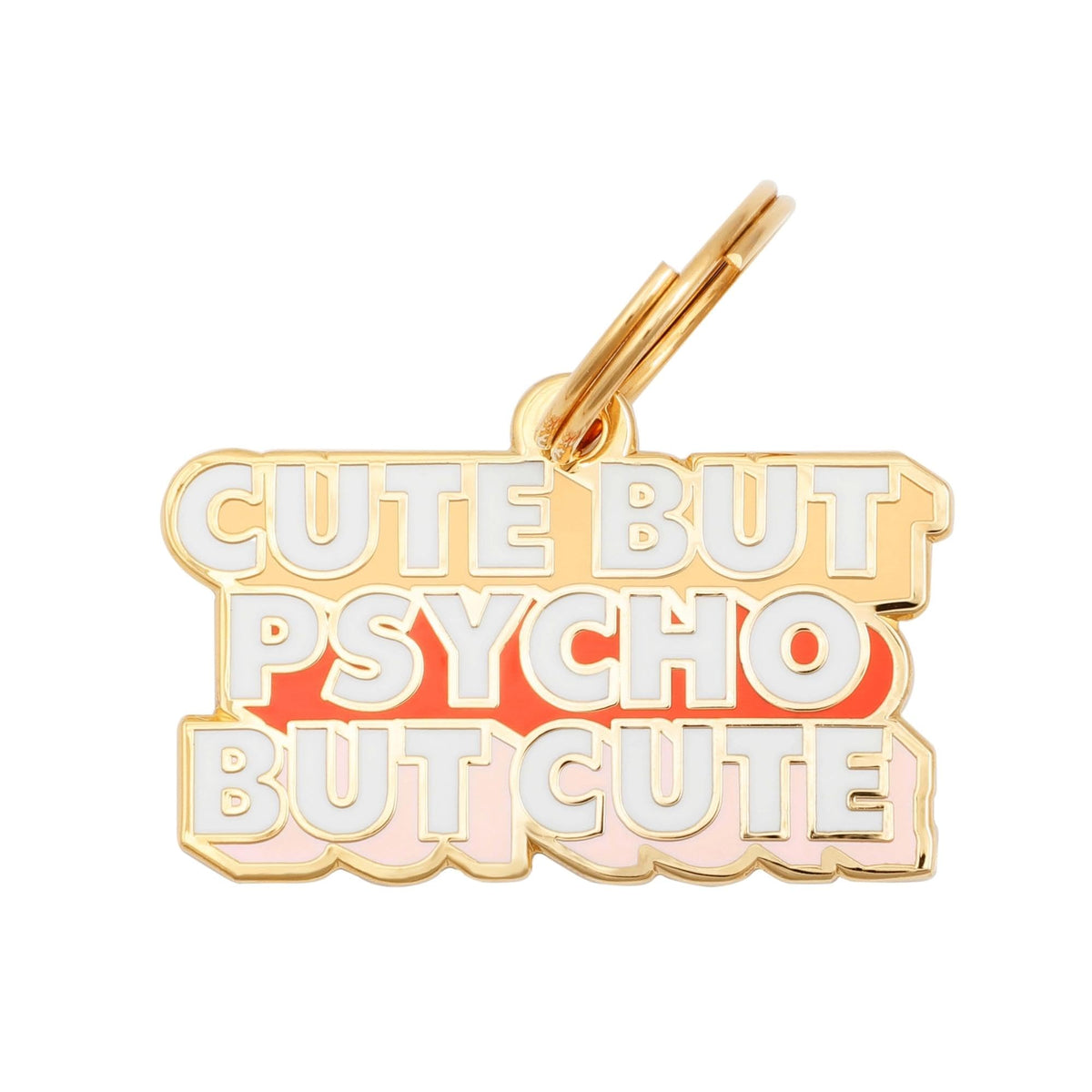 Two Tails Bow Personalized Dog ID Tag, Engraved, Gold Plating