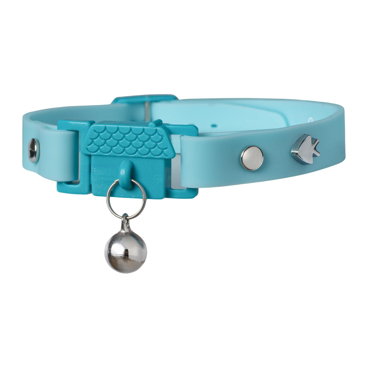 Kittyrama Aqua Cat Collar with Bell - Award Winner, Vet Approved, Breakaway Quick Release, Lightweight & Comfy