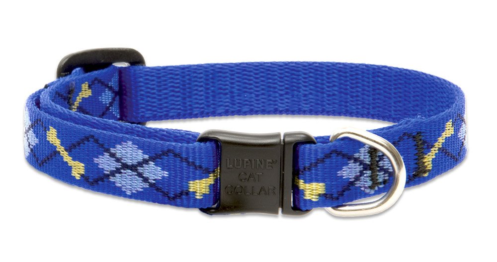 LupinePet Originals 1/2" Jelly Roll Cat Safety Collar, 8-12"