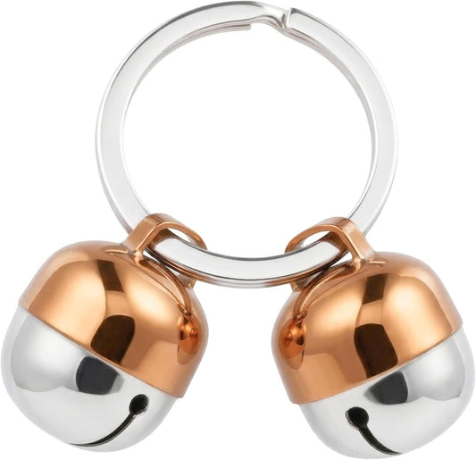 Beau's Bells 2 Extra Loud Cat & Dog Bells | Pet Tracker | Save Birds & Wildlife | Luxury Handmade Copper (Large)