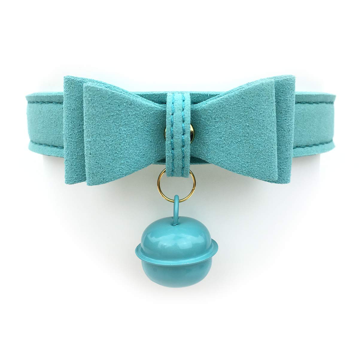 Bell Choker Collar Necklace Lolita Bow Collar Cat Kitty Velvet Necklace