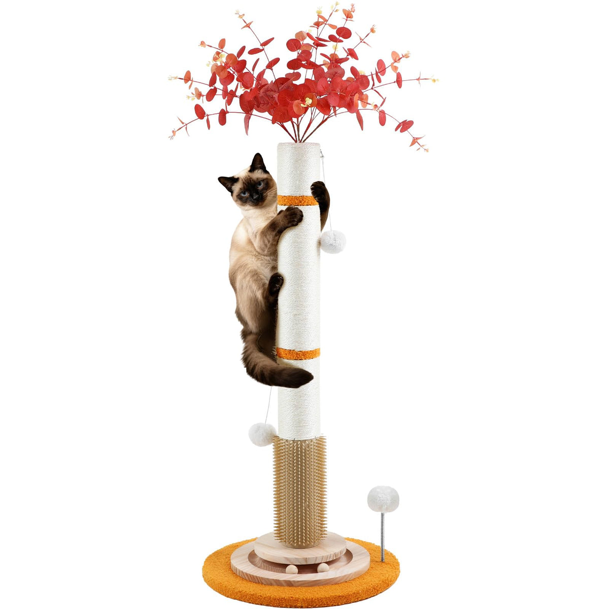 45'' Tall Cat Scratching Post Tree,Heavy Duty Scratcher for Indoor