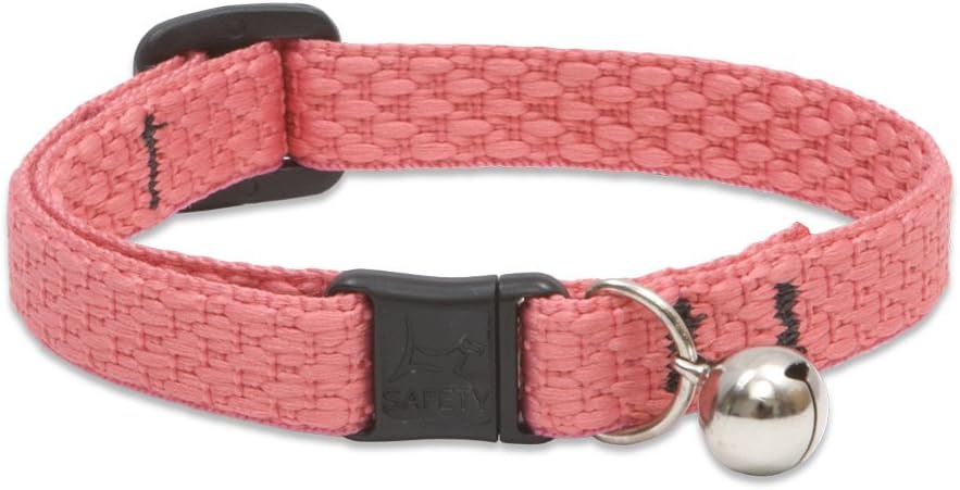 LupinePet Eco 1/2" Lilac Cat Safety Collar with Bell , 8-12"