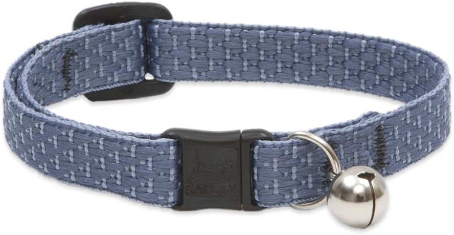 LupinePet Eco 1/2" Lilac Cat Safety Collar with Bell , 8-12"