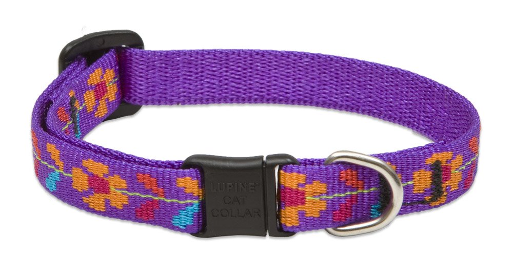 LupinePet Originals 1/2" Jelly Roll Cat Safety Collar, 8-12"