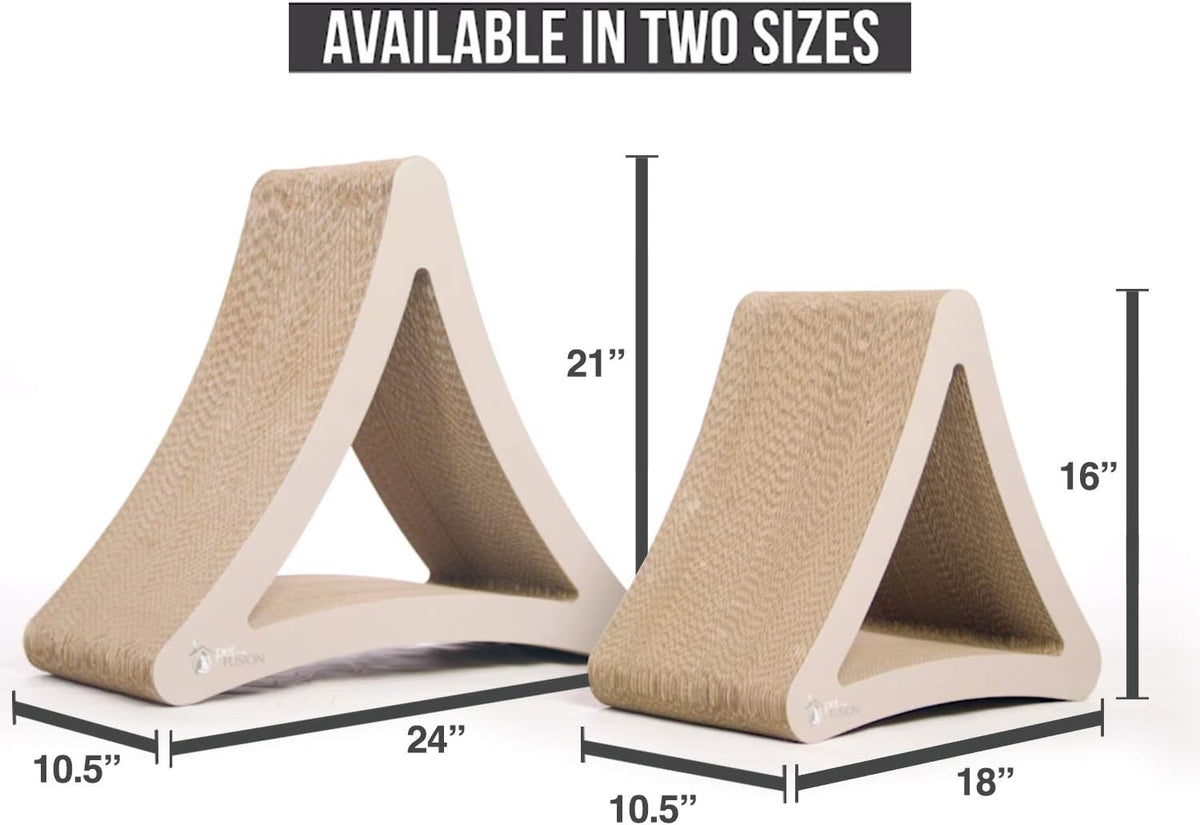 PetFusion 3-Sided Vertical Cat Scratching Post, 18in x 10.5in x 15.9in