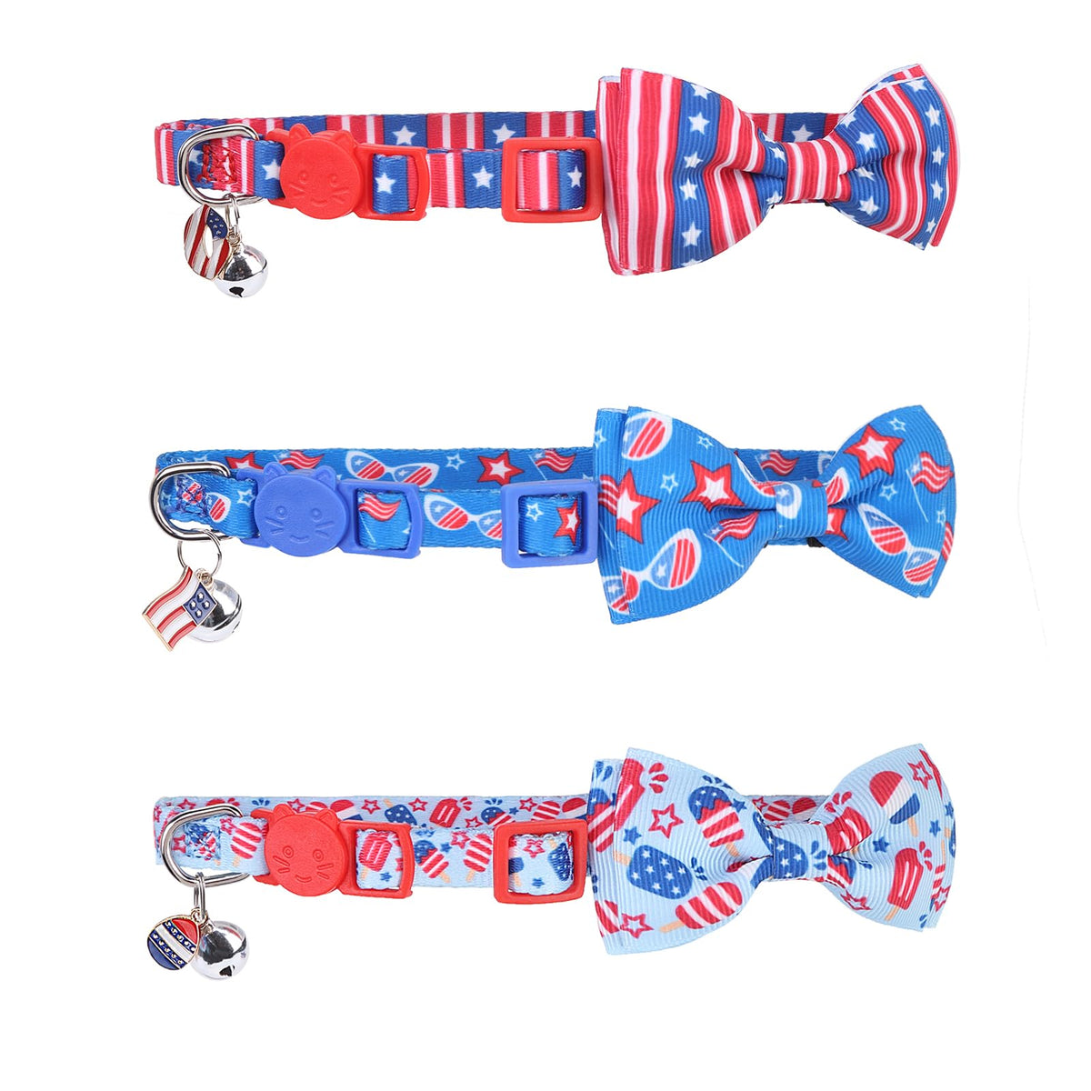 PUPTECK Cat Collar Breakaway with Bells, Kitten Outfit