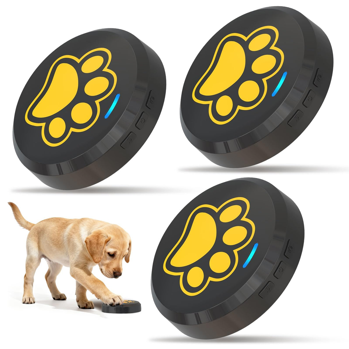ChunHee Dog Bells to Go Outside, Touch Activated Dog Door Bell for Potty Training, Dog Bell for Door with 36 Built-in Sounds & Voice Commands, 5 Adjustable Volume Levels, Puppy Training Bell for Dogs