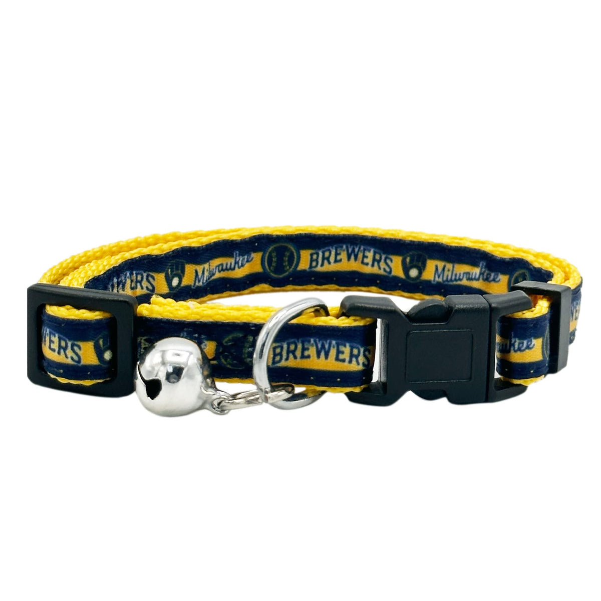 MLB CAT COLLAR. - DETROIT TIGERS CAT COLLAR. - Strong & Adjustable BASEBALL Cat Collars with Metal Jingle Bell