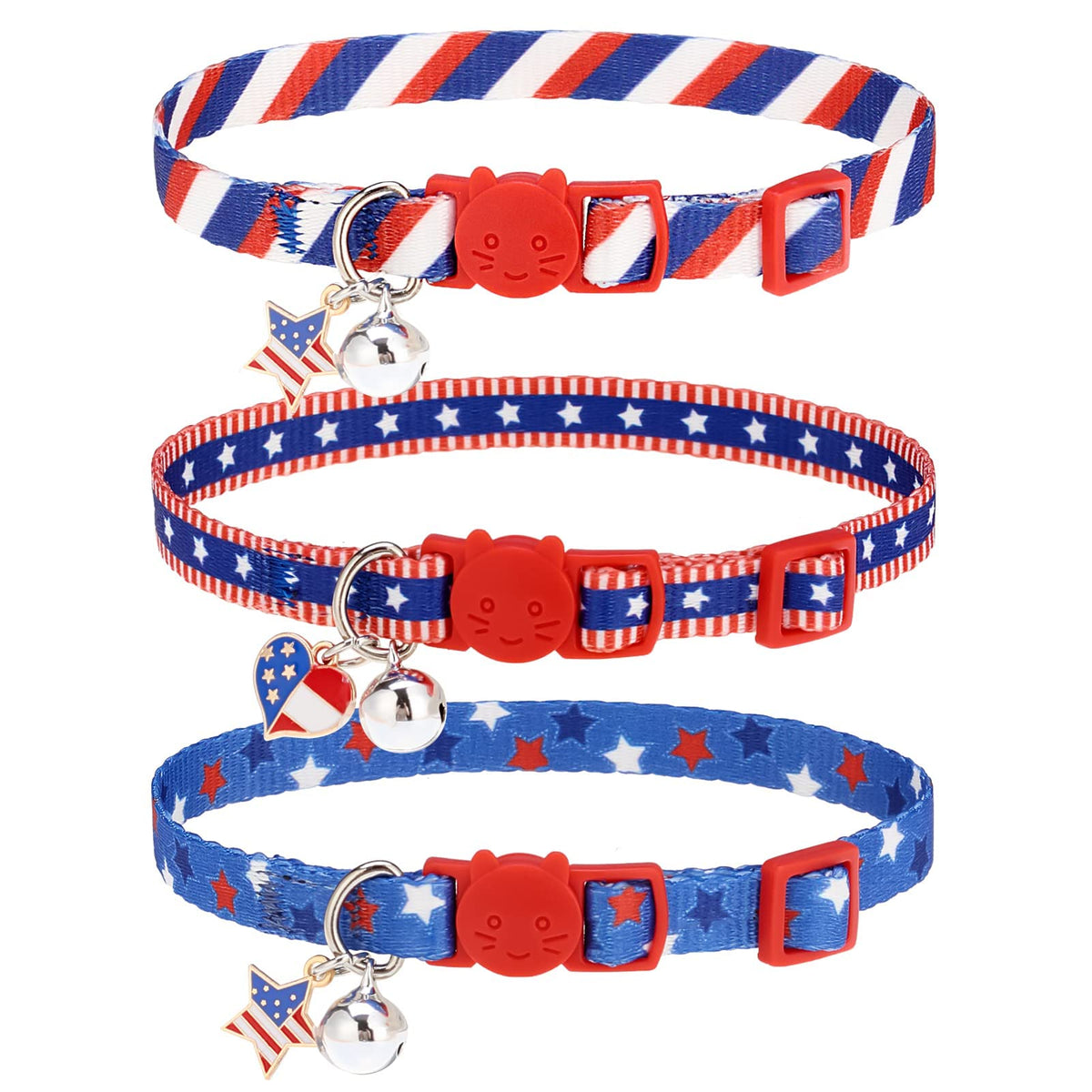 PUPTECK Cat Collar Breakaway with Bells, Kitten Outfit