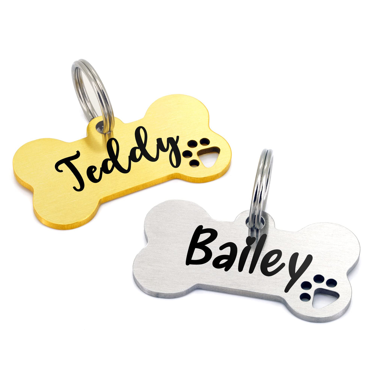 Ultra Joys Personalized Dog Tags - Engraved Pet ID Tag, Custom Your Own