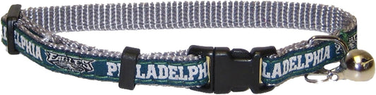 Pets First COLLAR for CATS - NFL PHILADELPHIA EAGLES CAT COLLAR. - Strong & Adjustable FOOTBALL Cat Collars with Metal Jingle Bell