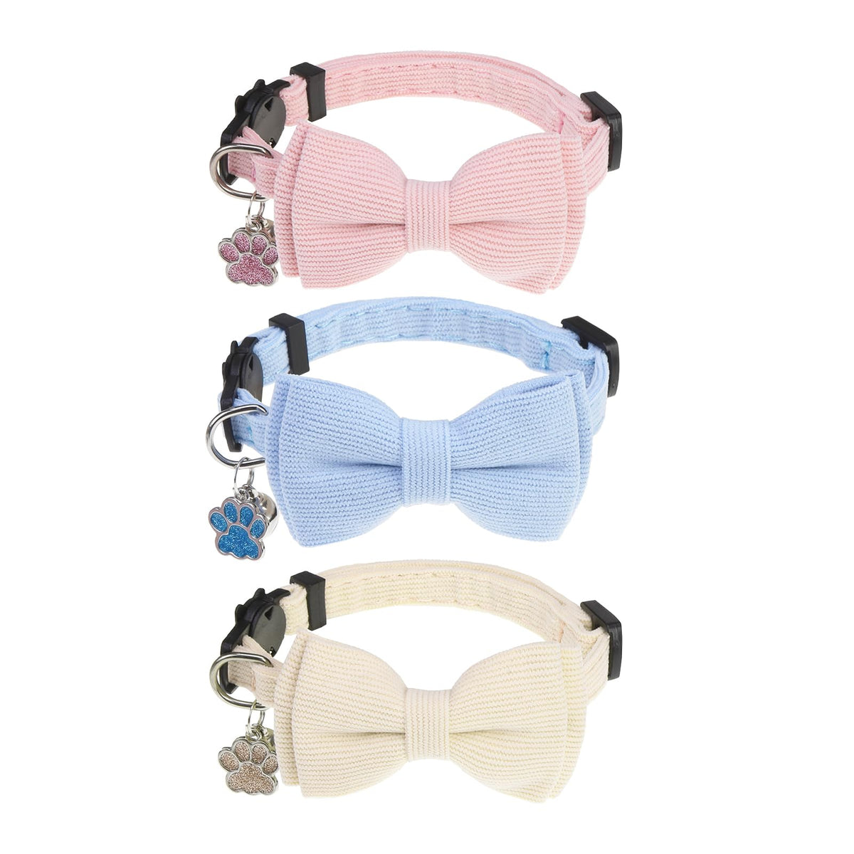 PUPTECK Cat Collar Breakaway with Bells, Kitten Outfit