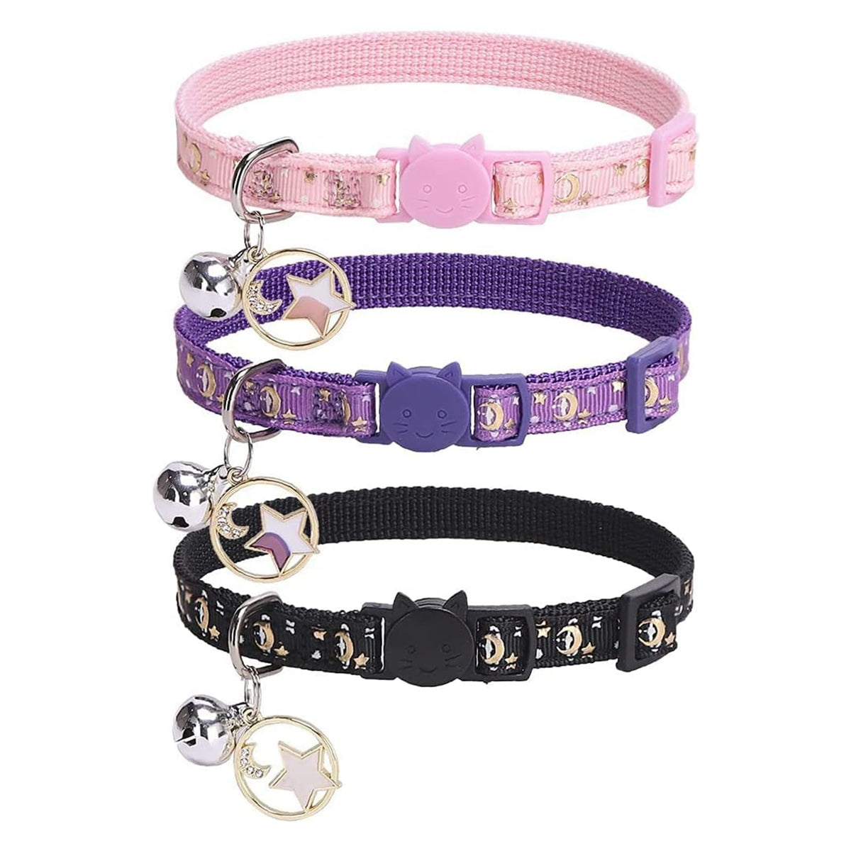 PUPTECK Cat Collar Breakaway with Bells, Kitten Outfit