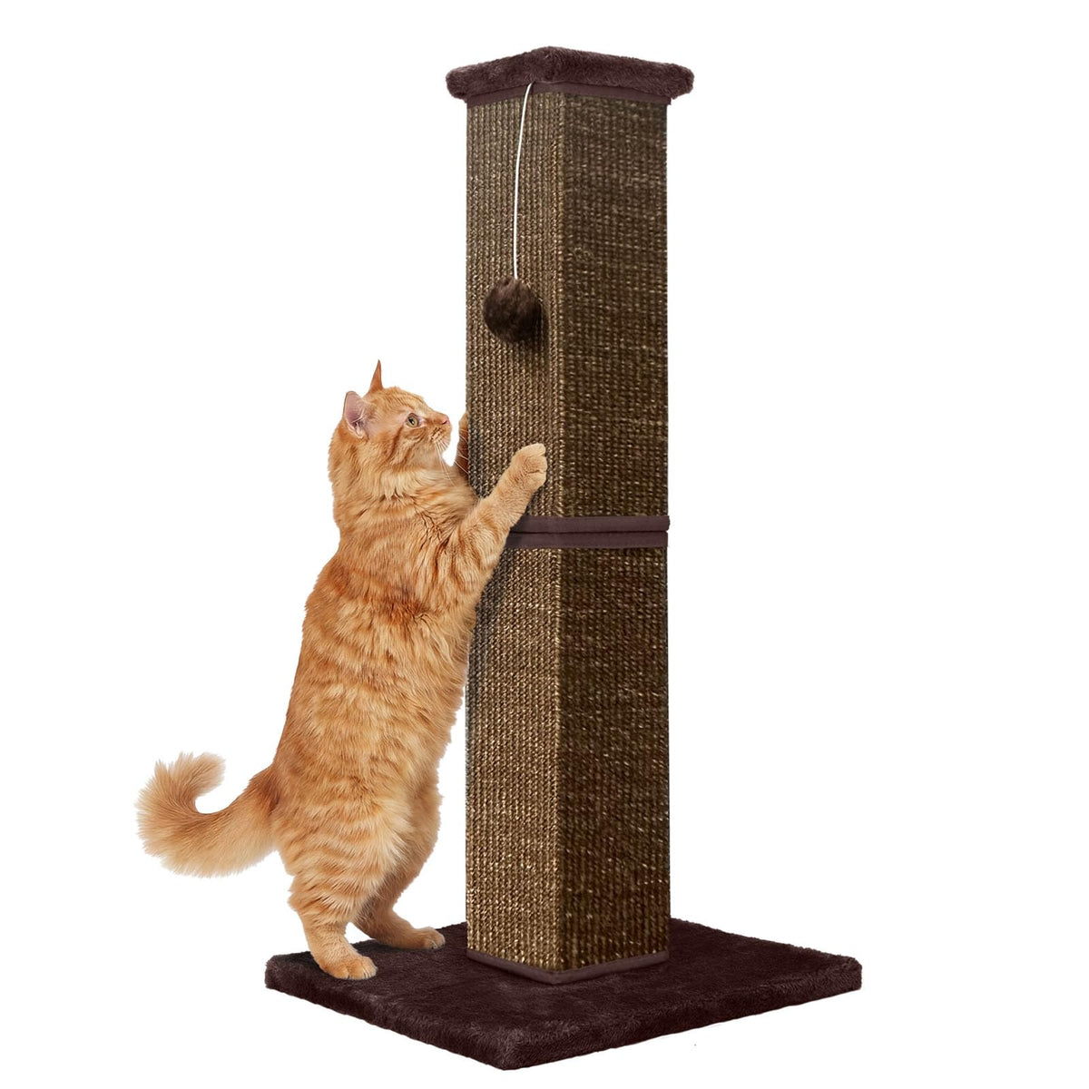 Cat Scratching Post for Indoor Cat, 32 Inch Large Cat Scratcher Grey