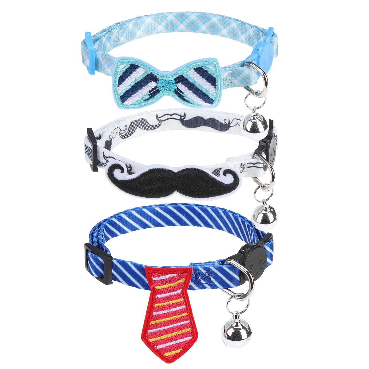 PUPTECK Cat Collar Breakaway with Bells, Kitten Outfit