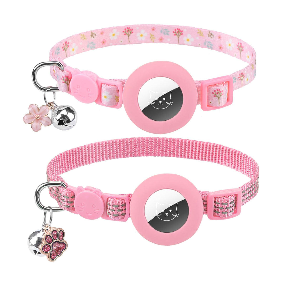 PUPTECK Cat Collar Breakaway with Bells, Kitten Outfit