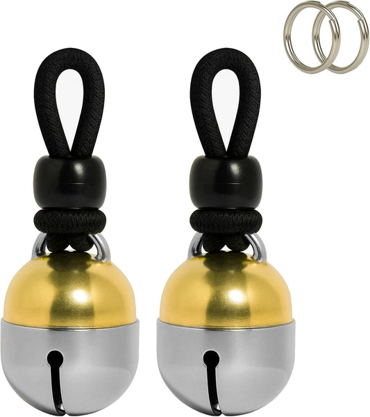 Noble Bells Handmade in USA, Extra Loud Pet Collar Bell, Large Pair
