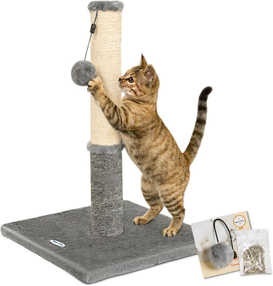 Happi N Pets Cat Scratching Post, Cat Scratchers for Indoor Cats with Toys
