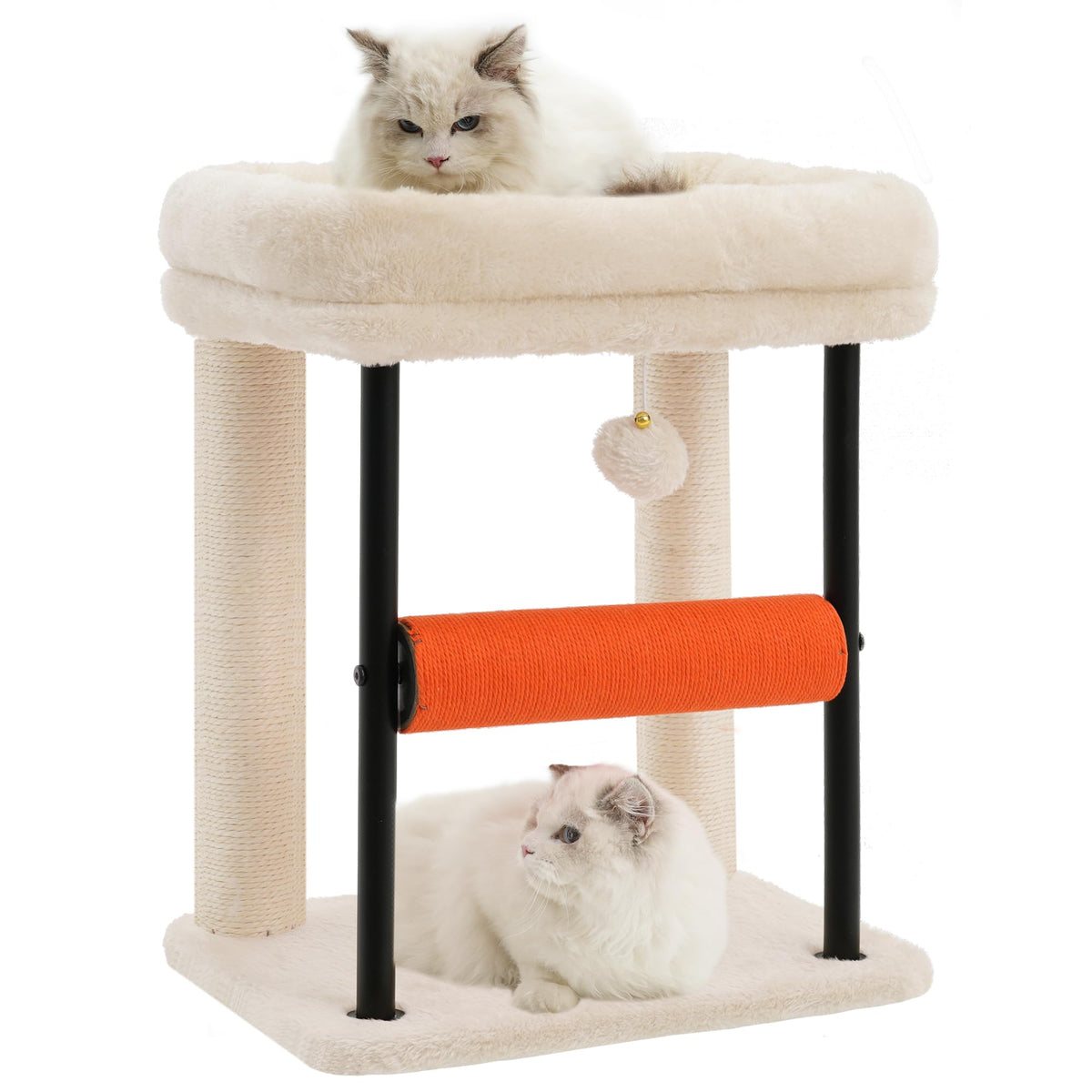 Hey-brother Cat Tree, Sturdy Tower with Sisal-Wrapped Columns, MPJ010SG
