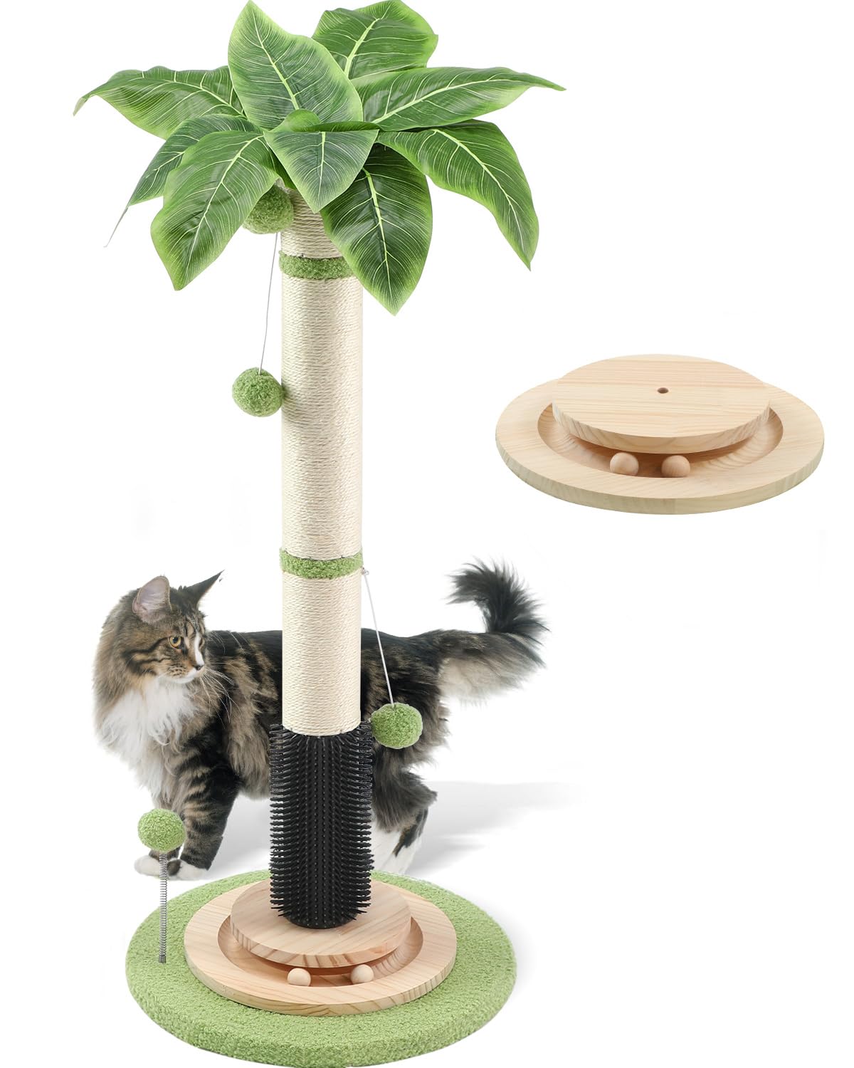 45'' Tall Cat Scratching Post Tree,Heavy Duty Scratcher for Indoor