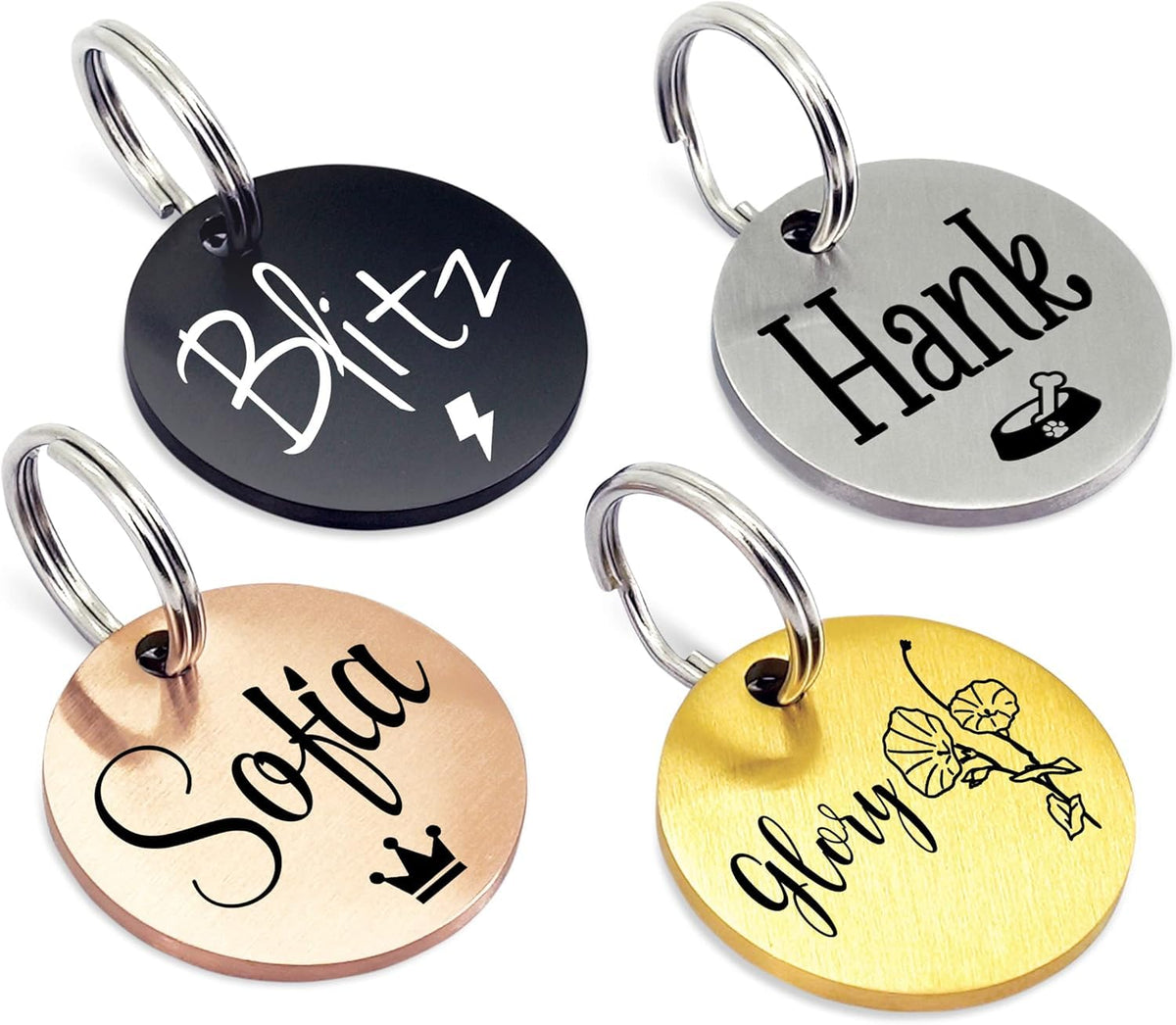 Ultra Joys Personalized Dog Tags, Design Dog Cat Pet ID Tag Custom Your Own