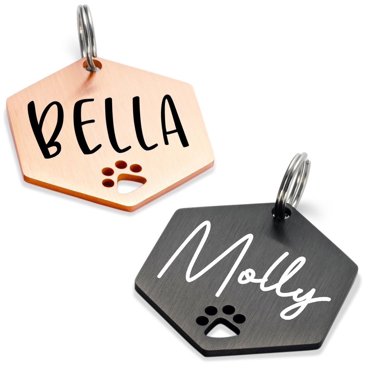 Ultra Joys Personalized Dog Tags - Engraved Pet ID Tag, Custom Your Own