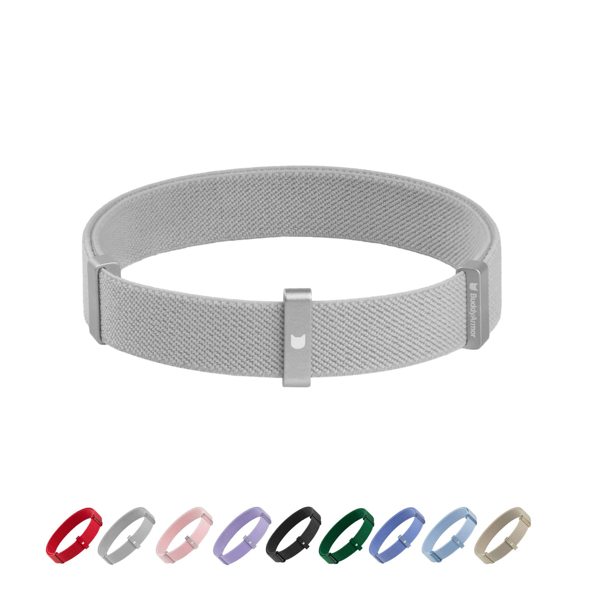 Safety Cat Collar - U.S. IDA Gold Awarding Design, Stretch Elastic Quick Release, Non Breakaway - Light Weight for Kitten, Neck Fit 5.9'-11.8' for All Small Large Cat,S(Linen)