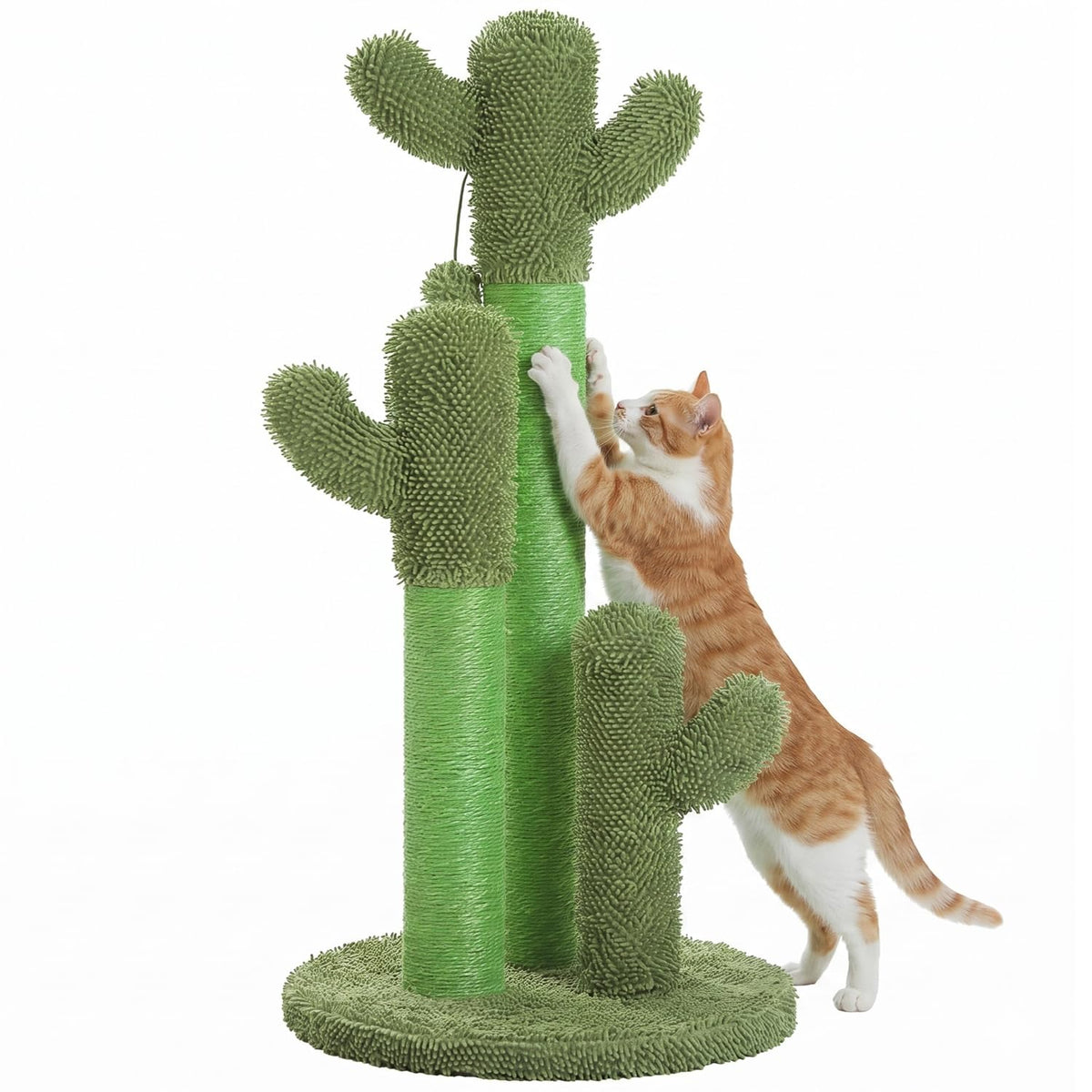 PAWZ Road Cactus Cat Scratching Post 27”Cat Scratcher with Toy Ball