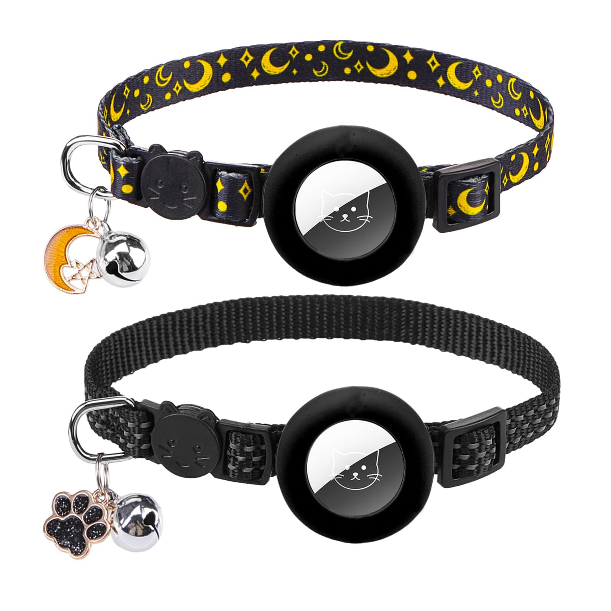 PUPTECK Cat Collar Breakaway with Bells, Kitten Outfit