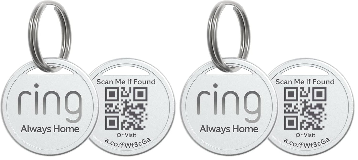 Ring Pet Tag | Easy-to-use tag with QR code | Real-time scan alerts | Shareable Pet Profile | No subscription or fees | 2-pack