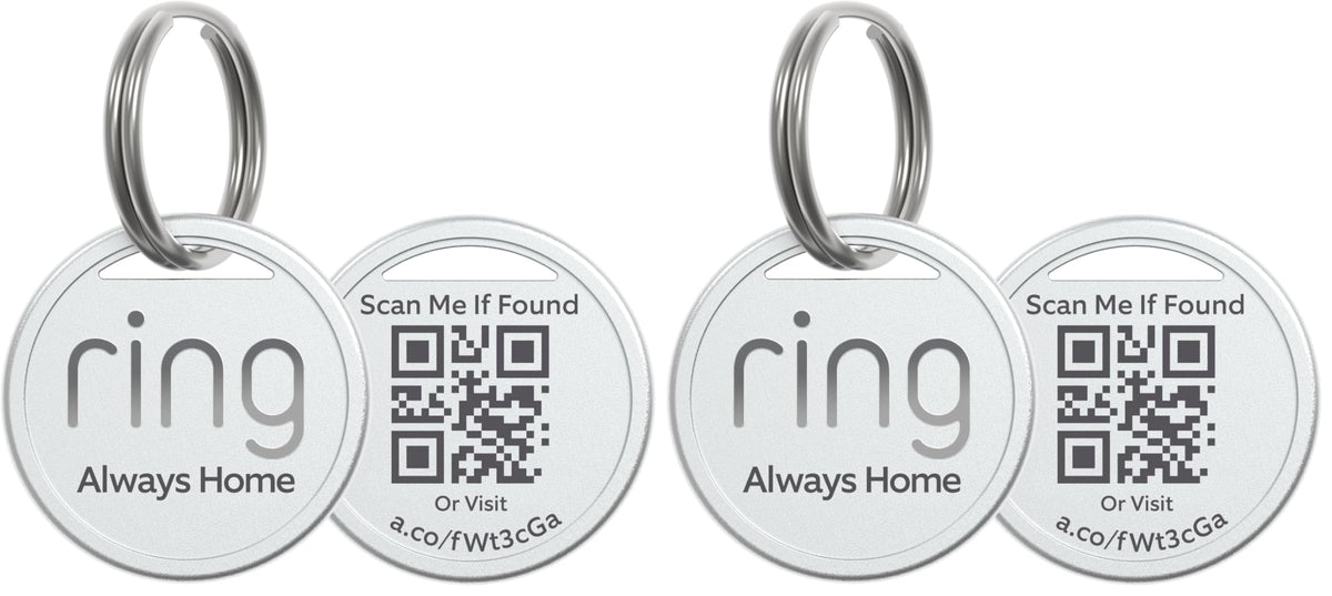 Ring Pet Tag | Easy-to-use tag with QR code | Real-time scan alerts | Shareable Pet Profile | No subscription or fees | 2-pack