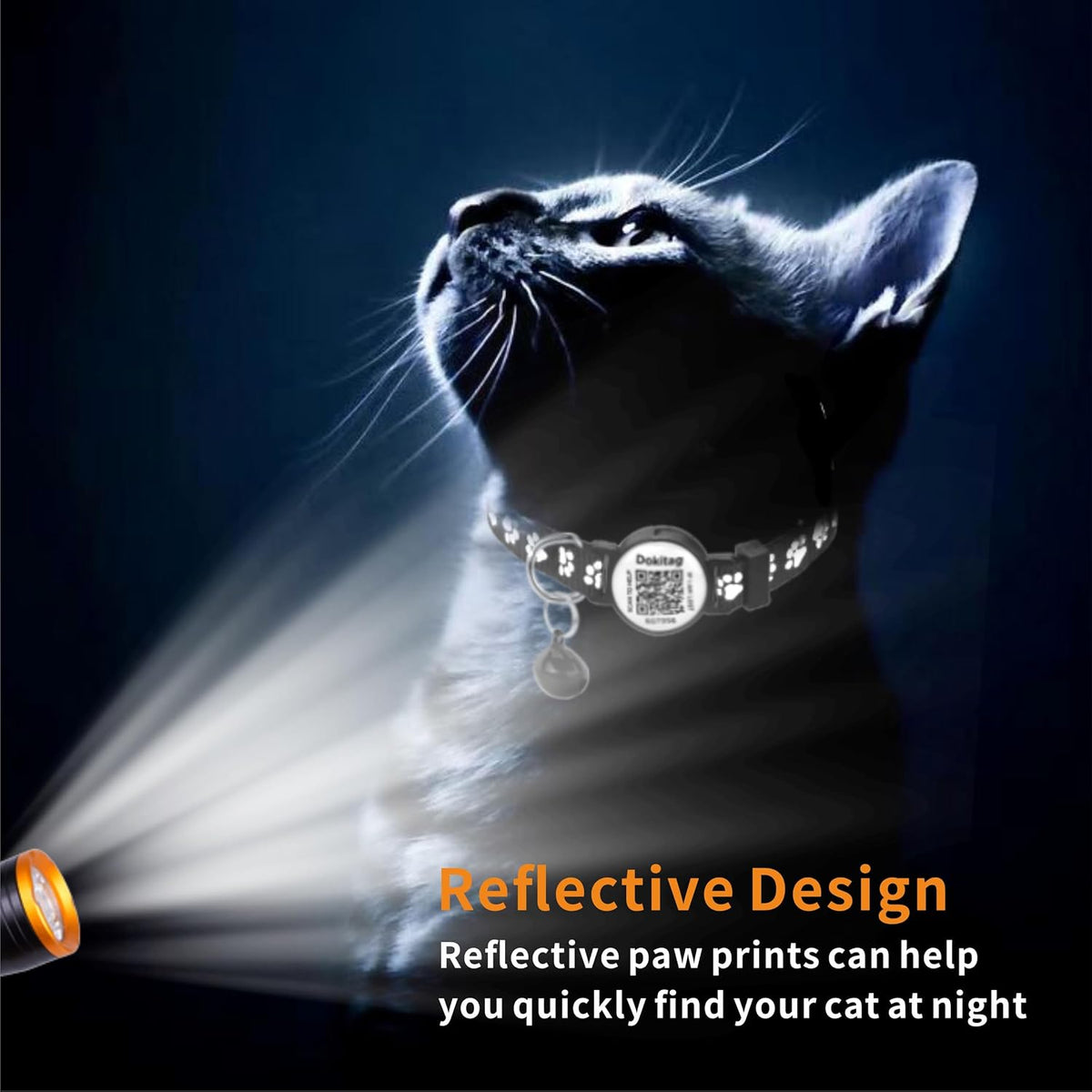 Reflective Cat Collar with QR Code Name Tag,Breakaway Cat Collars with Pet Id Tag and Bells,Scan QR Receive Instant Pet Location Alert Email 2pack (Pink&red)