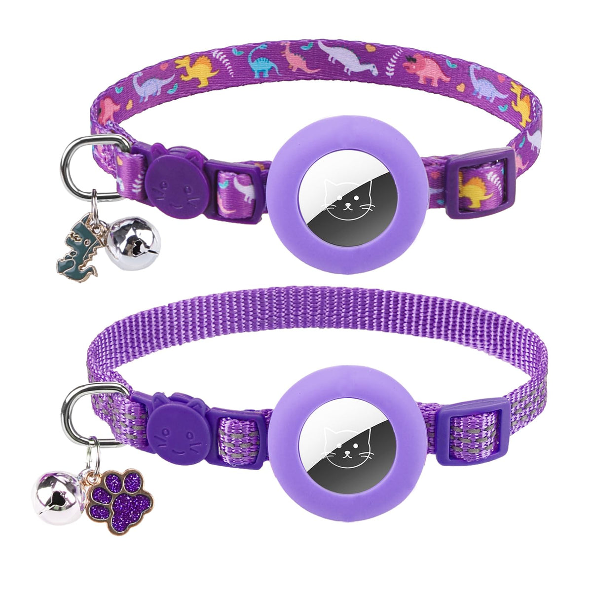 PUPTECK Cat Collar Breakaway with Bells, Kitten Outfit