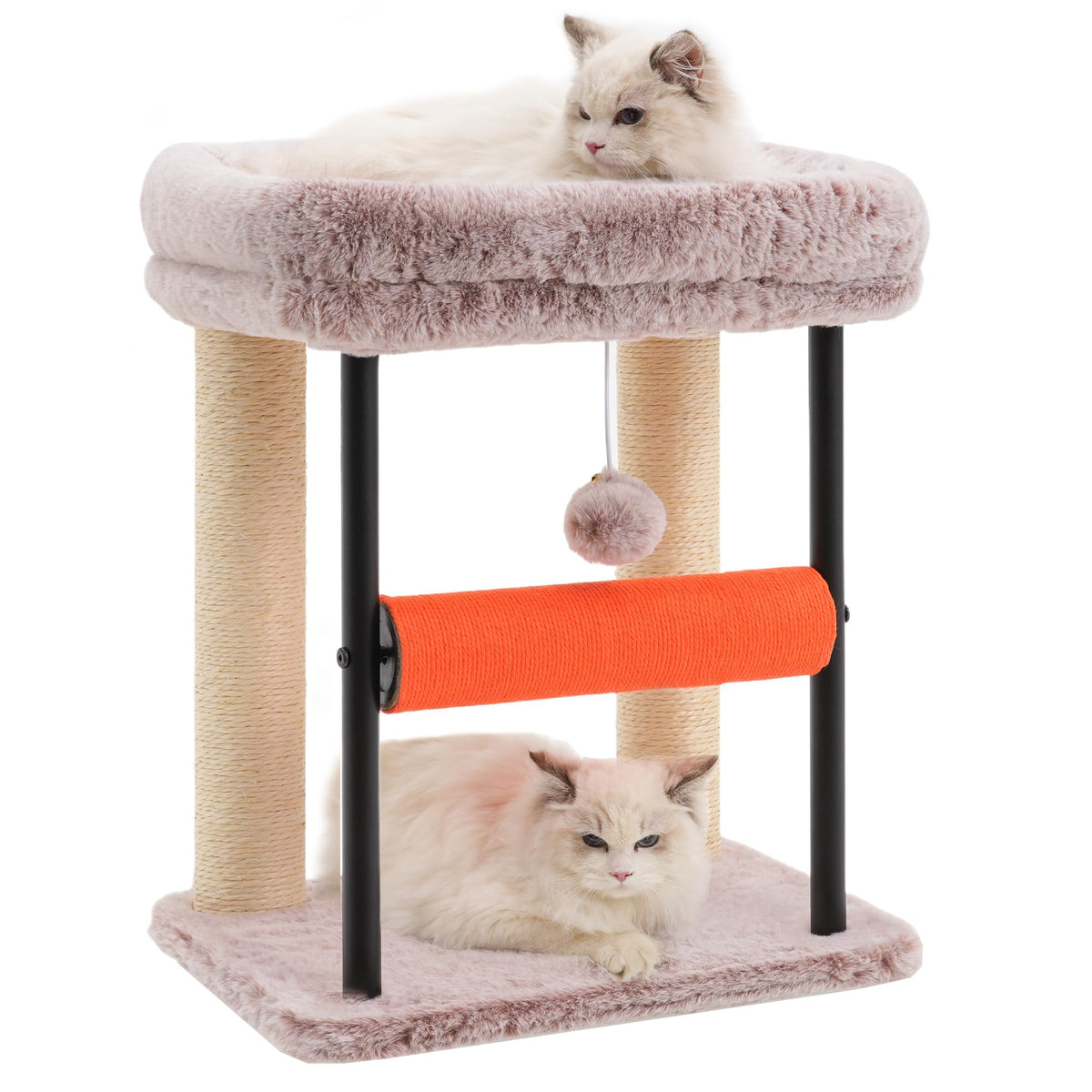 Hey-brother Cat Tree, Sturdy Tower with Sisal-Wrapped Columns, MPJ010SG