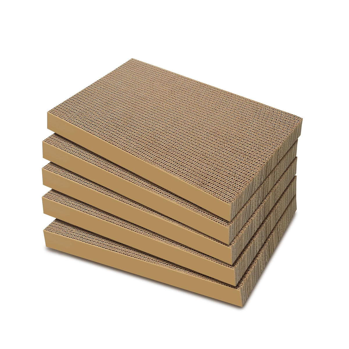 Cat Scratcher, 5 Packs in 1 Cardboard Box Cat Scratching Pad, Large