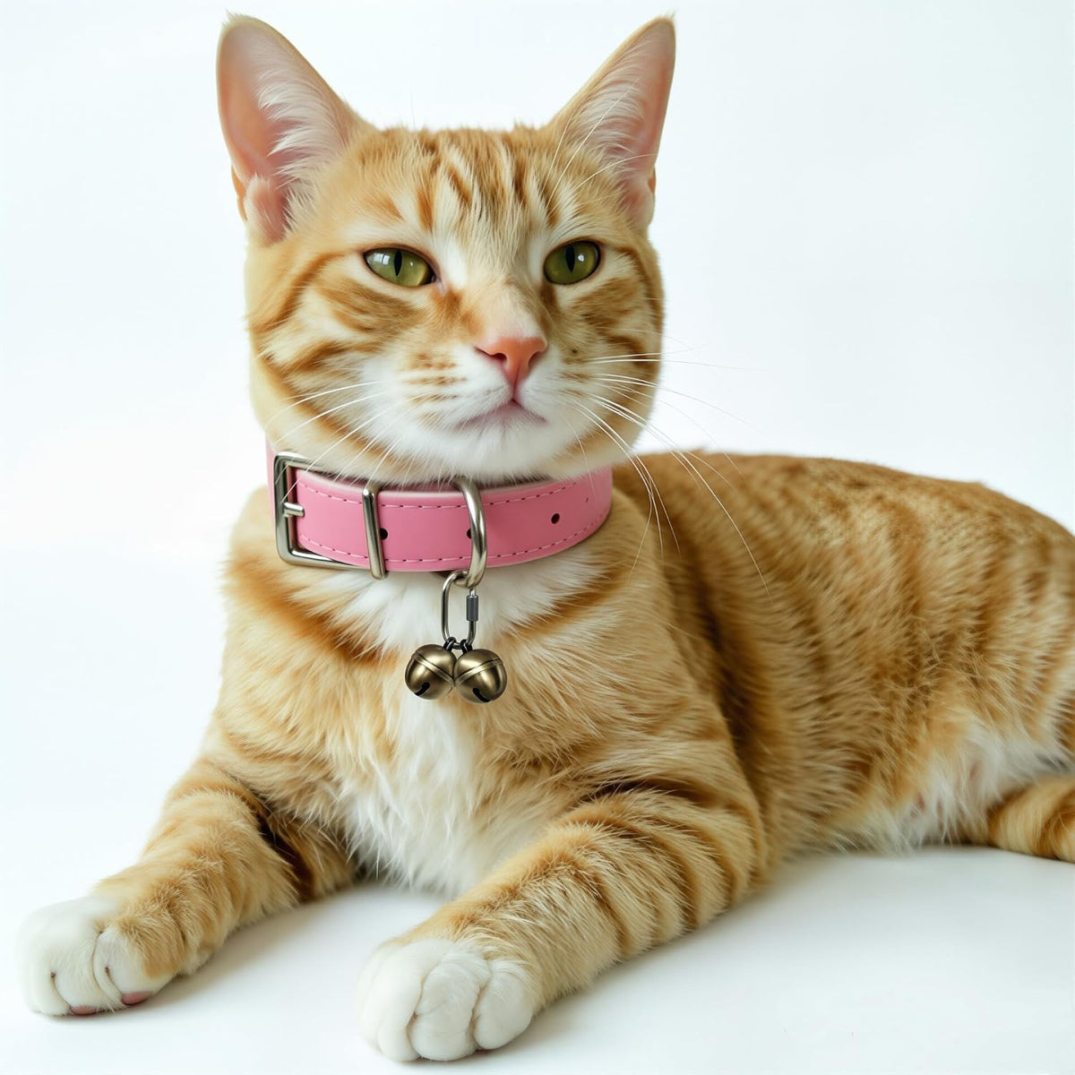 2 Extra Loud Dog and Cat Bells, Heavy Duty Copper Collar Bell
