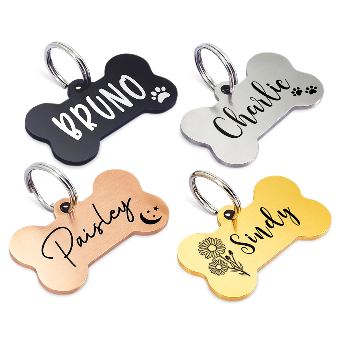 Ultra Joys Personalized Dog Tags, Design Dog Cat Pet ID Tag Custom Your Own