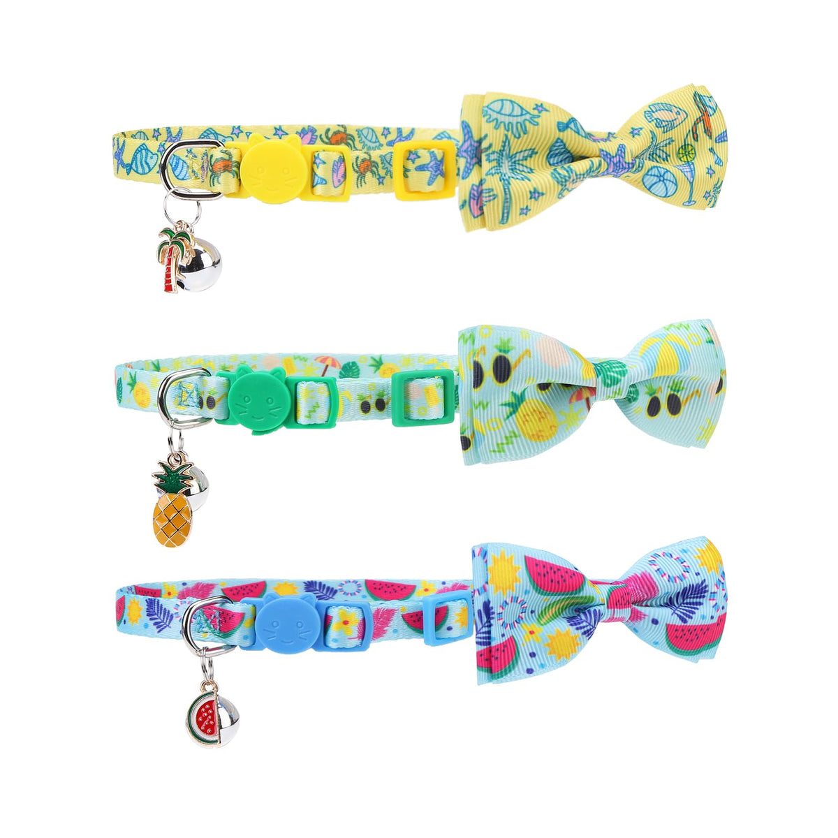 PUPTECK Cat Collar Breakaway with Bells, Kitten Outfit