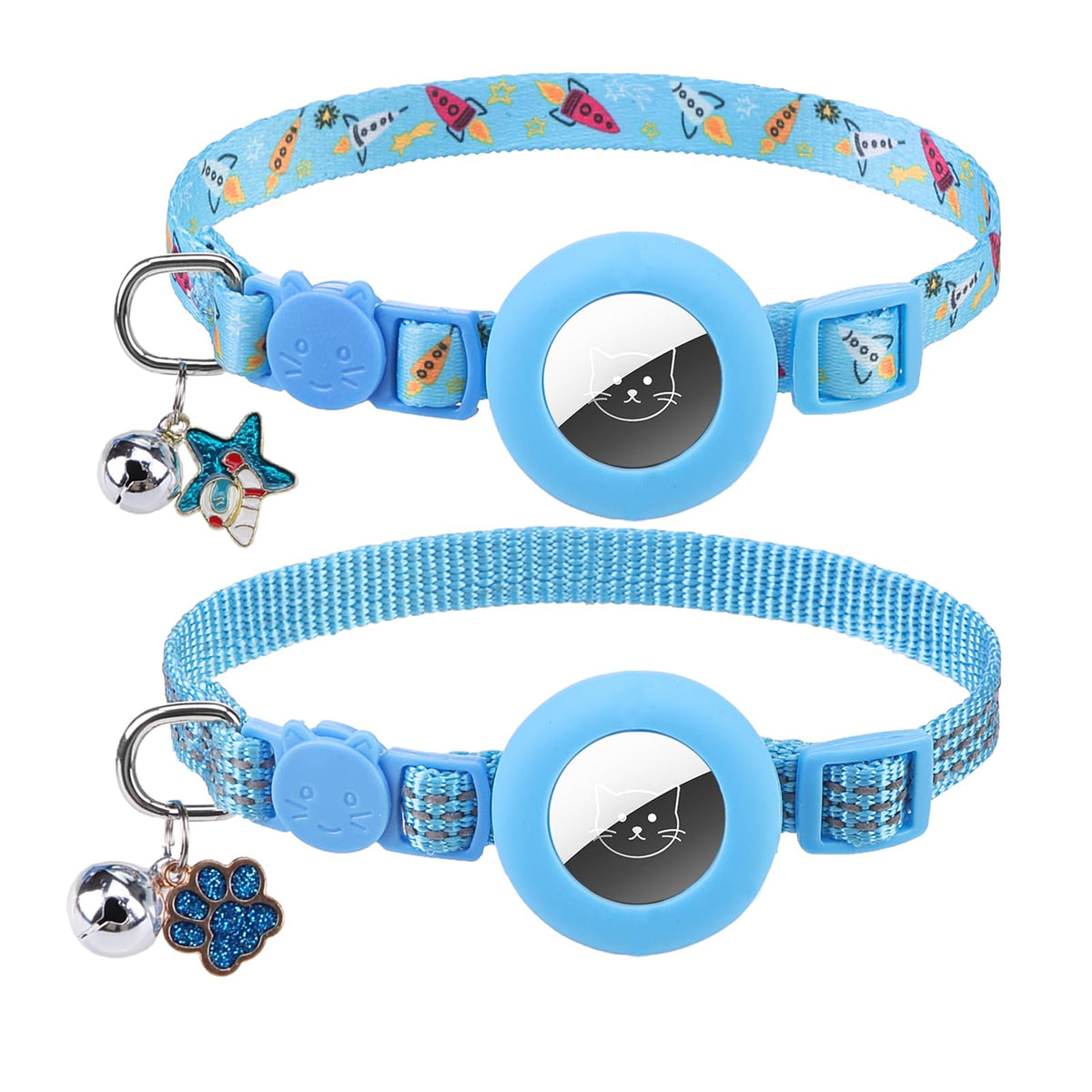 PUPTECK Cat Collar Breakaway with Bells, Kitten Outfit
