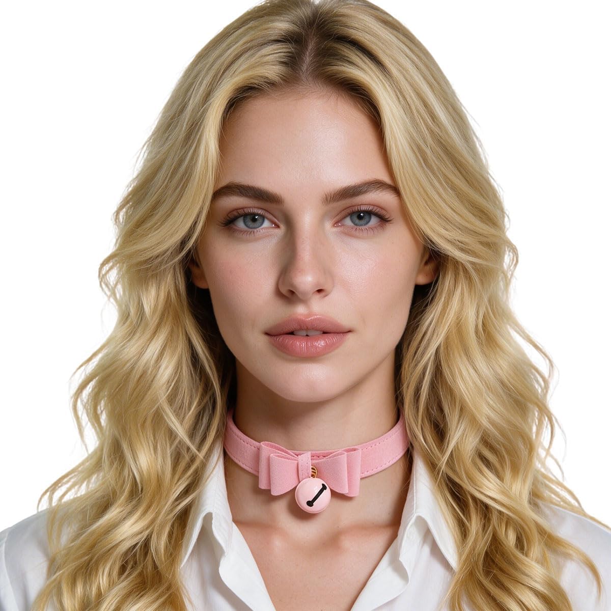 Bell Choker Collar Necklace Lolita Bow Collar Cat Kitty Velvet Necklace