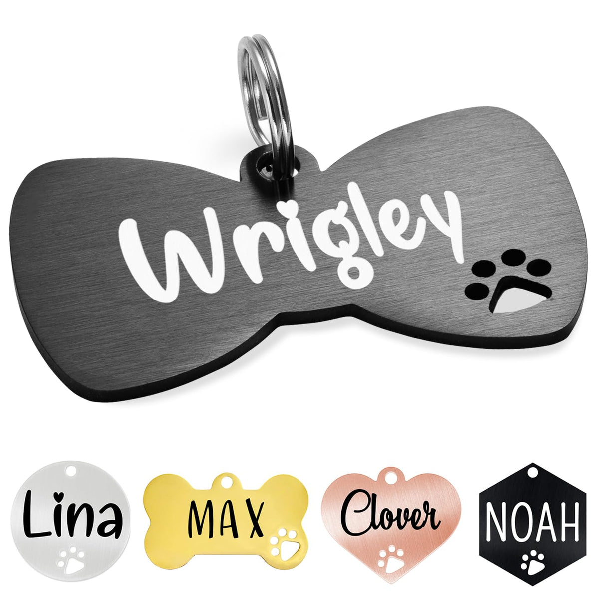 Ultra Joys Personalized Dog Tags - Engraved Pet ID Tag, Custom Your Own