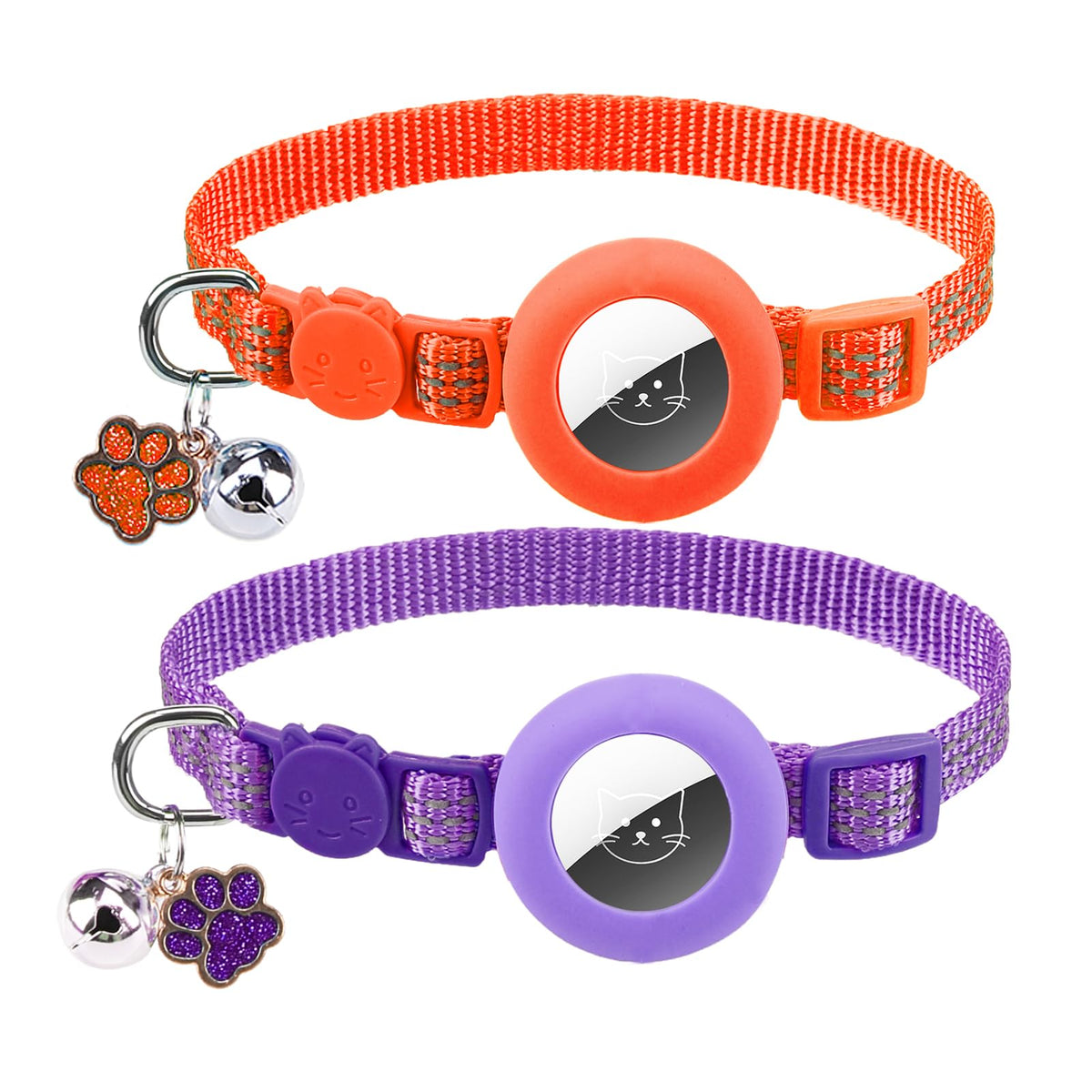 PUPTECK Cat Collar Breakaway with Bells, Kitten Outfit