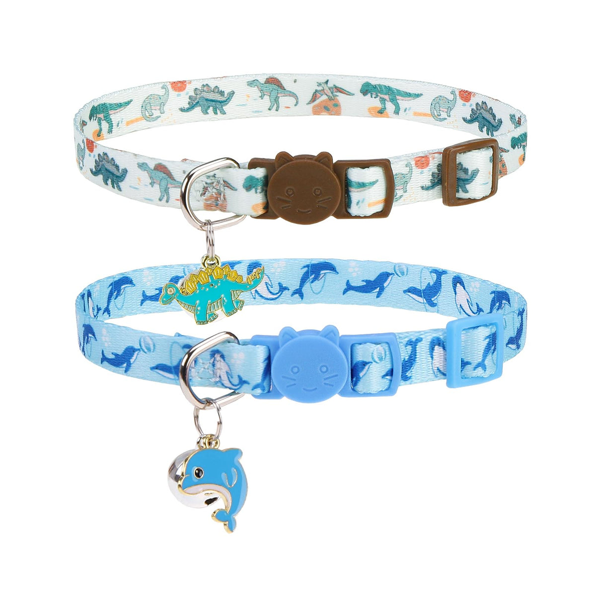 PUPTECK Cat Collar Breakaway with Bells, Kitten Outfit