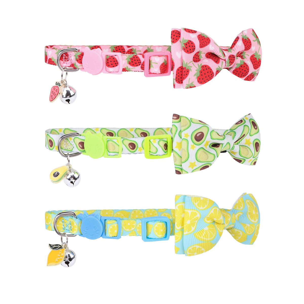 PUPTECK Cat Collar Breakaway with Bells, Kitten Outfit