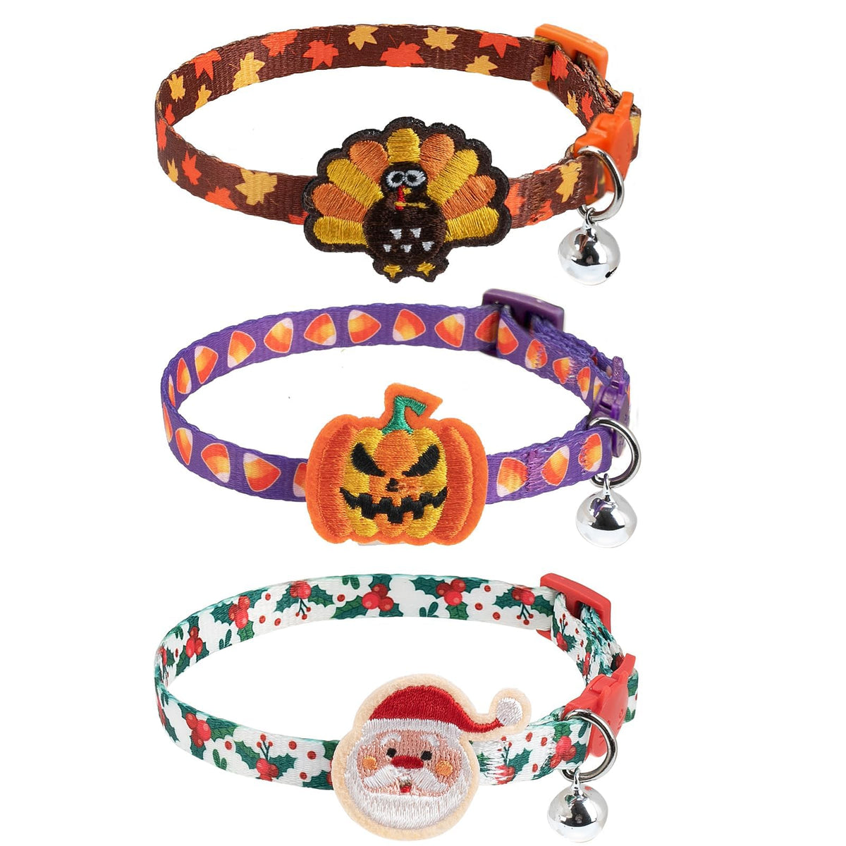 PUPTECK Cat Collar Breakaway with Bells, Kitten Outfit