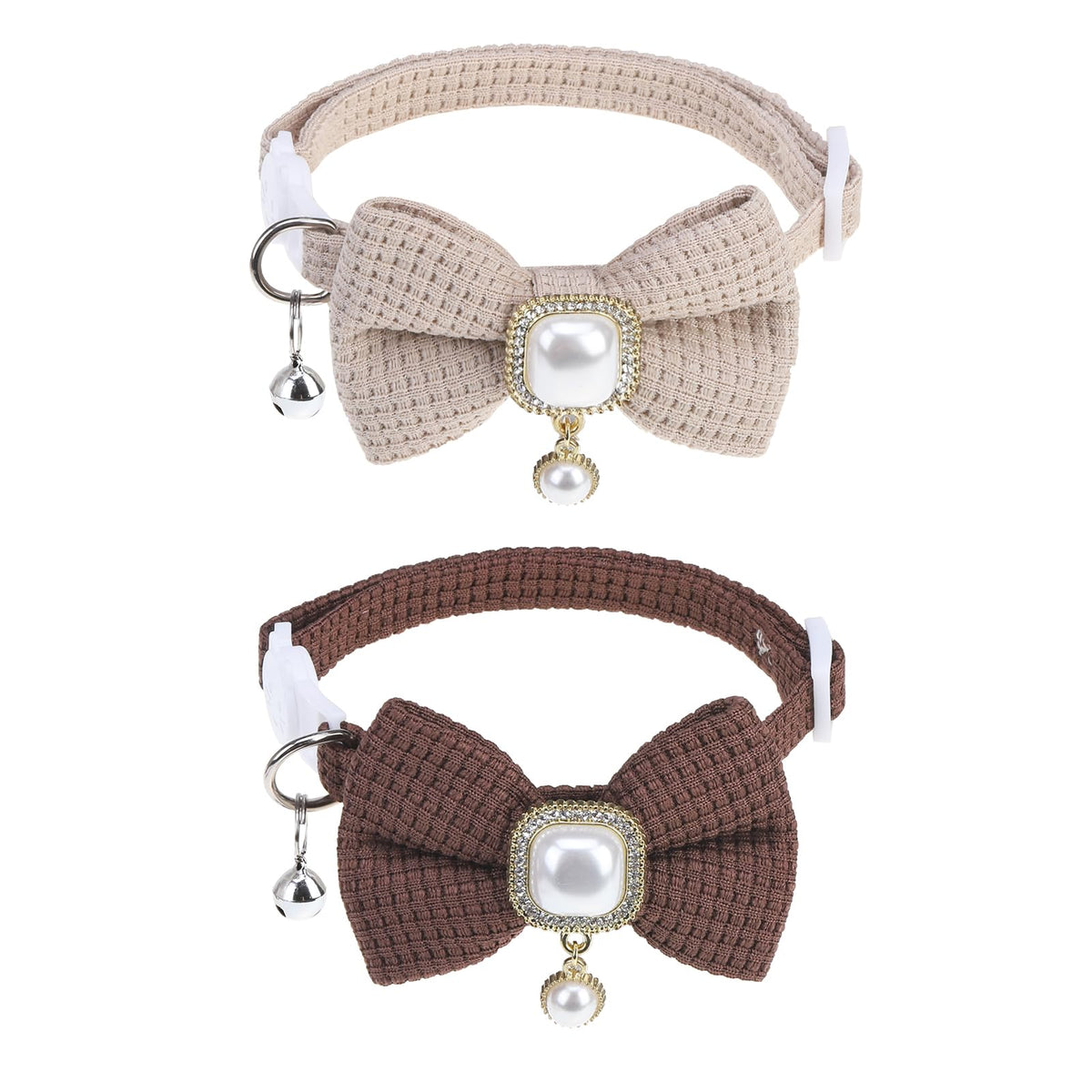 PUPTECK Cat Collar Breakaway with Bells, Kitten Outfit